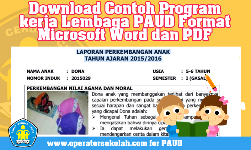 Detail Contoh Raport Paud 2019 Nomer 53