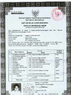 Detail Contoh Raport Yang Sudah Dilegalisir Nomer 8