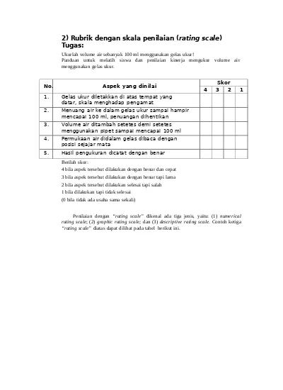Detail Contoh Rating Scale Nomer 23