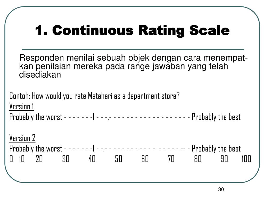 Detail Contoh Rating Scale Koleksi Nomer 4