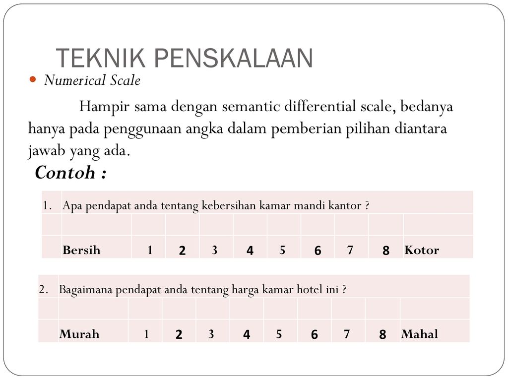 Detail Contoh Rating Scale Nomer 28