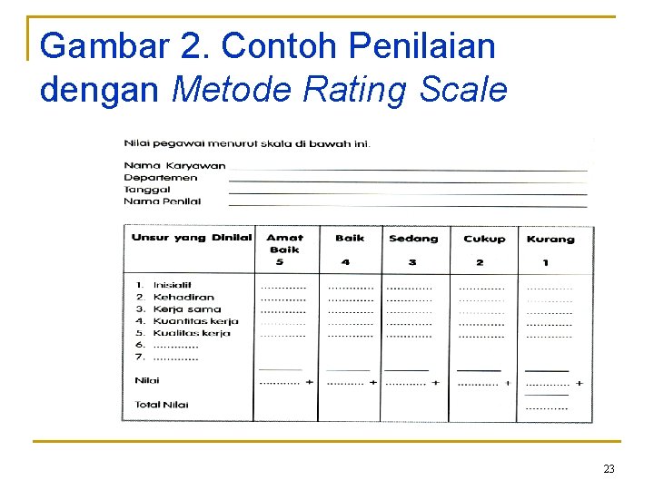 Detail Contoh Rating Scale Nomer 31