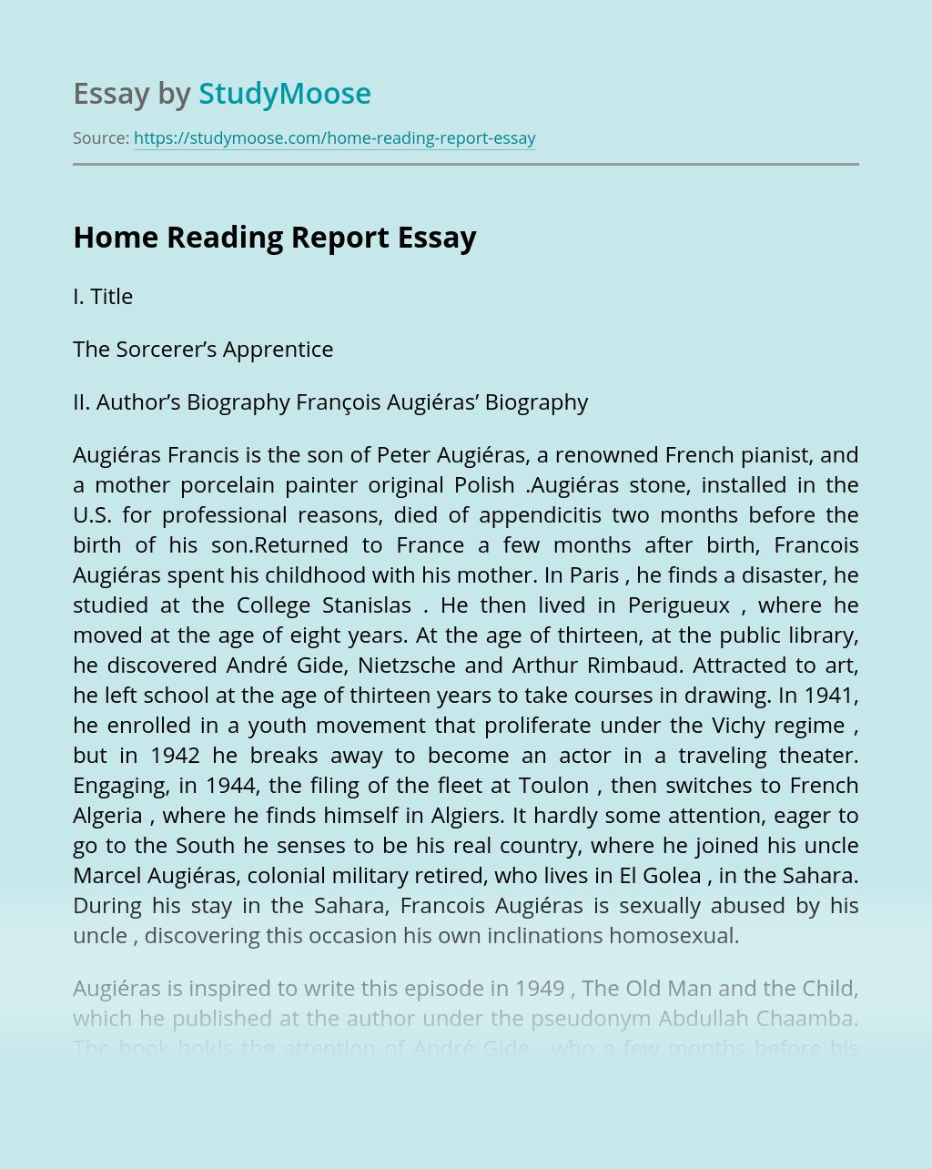 Detail Contoh Reading Report Nomer 8
