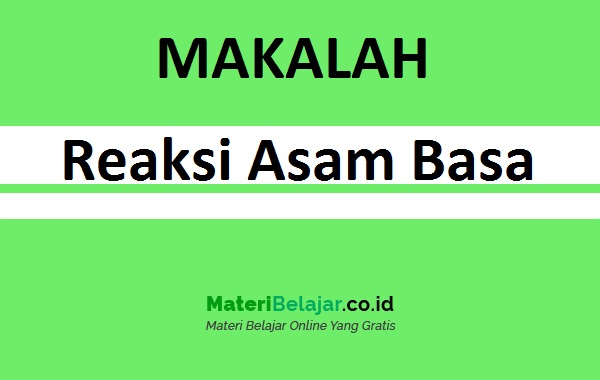 Detail Contoh Reaksi Asam Basa Nomer 16