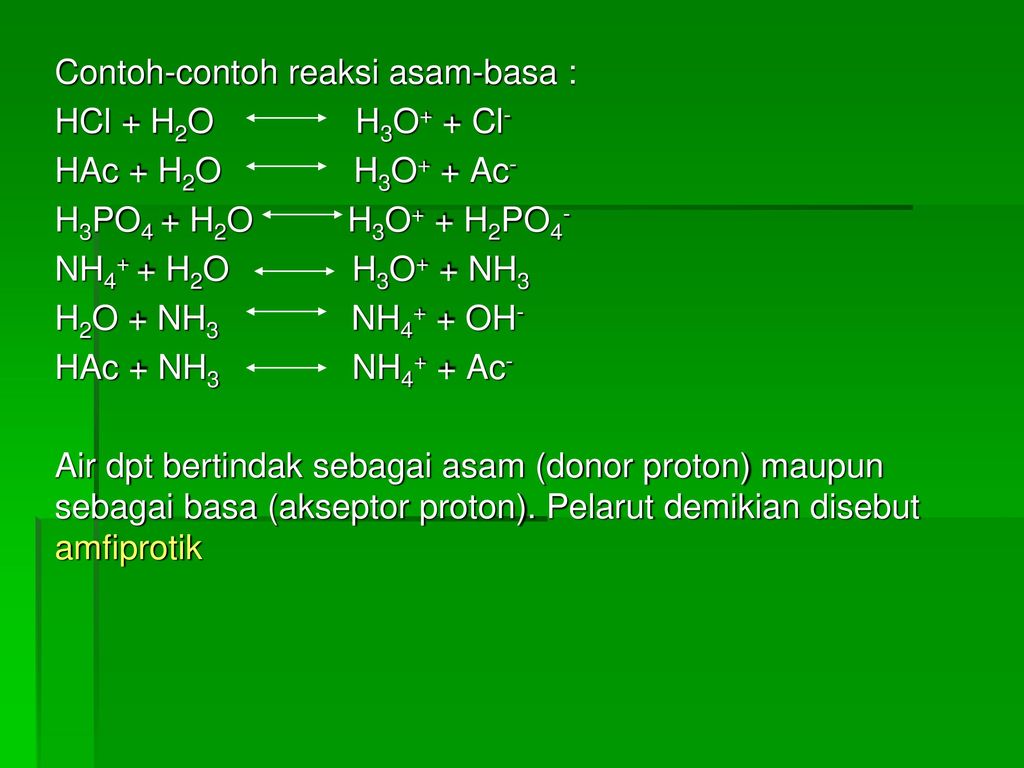 Detail Contoh Reaksi Asam Basa Nomer 17