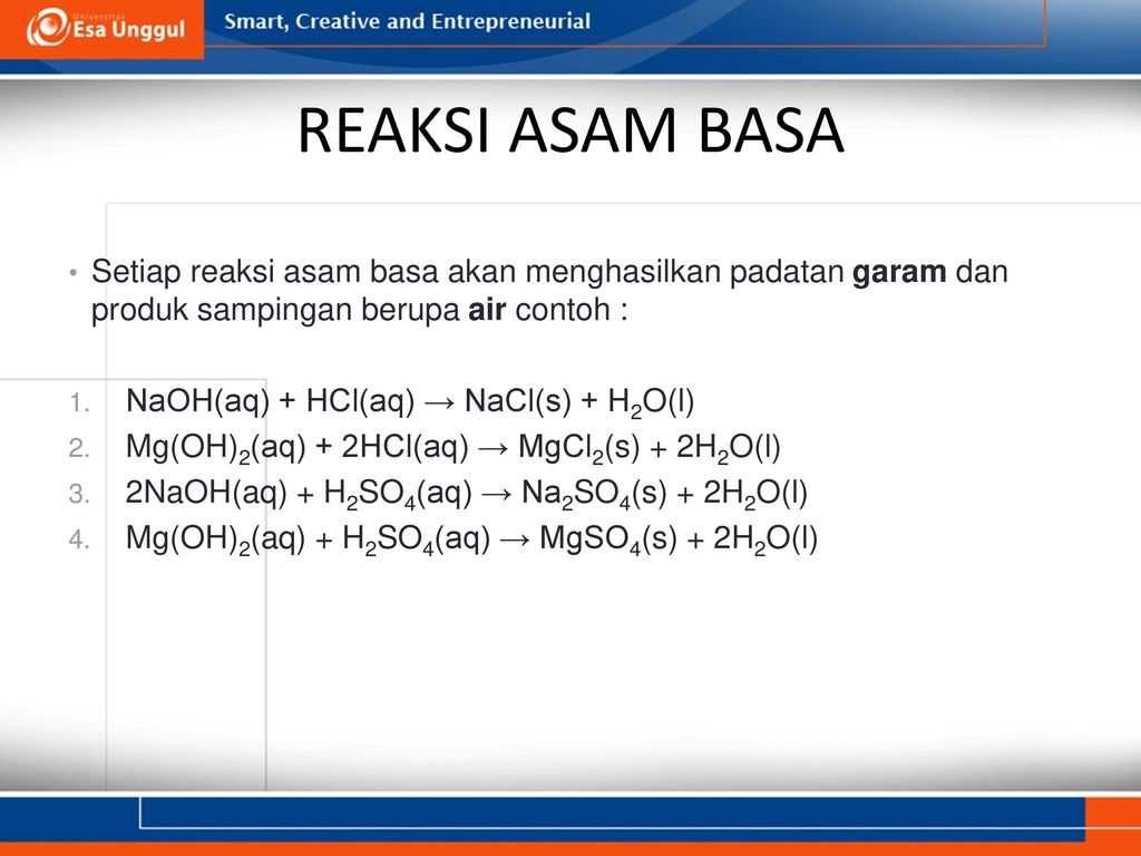 Detail Contoh Reaksi Asam Basa Nomer 5