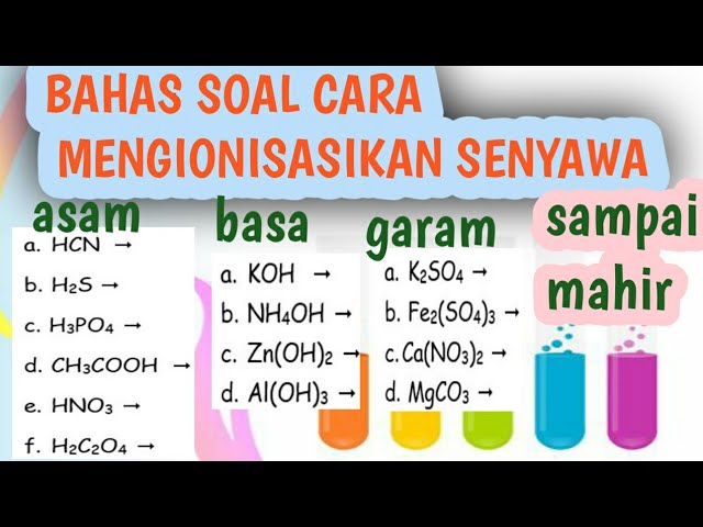 Detail Contoh Reaksi Ionisasi Nomer 12