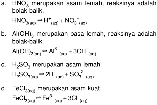 Detail Contoh Reaksi Ionisasi Nomer 7