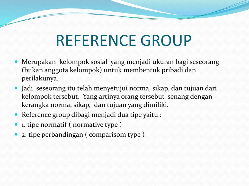 Detail Contoh Reference Group Nomer 7