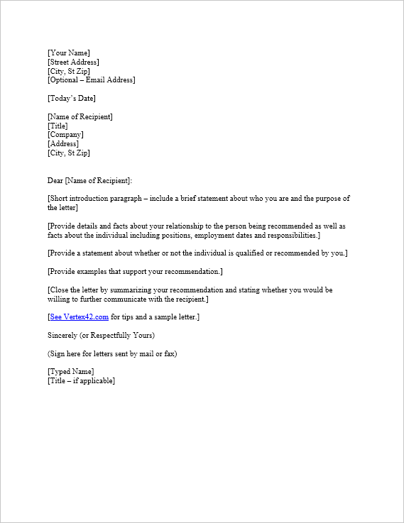 Detail Contoh Reference Letter Nomer 6