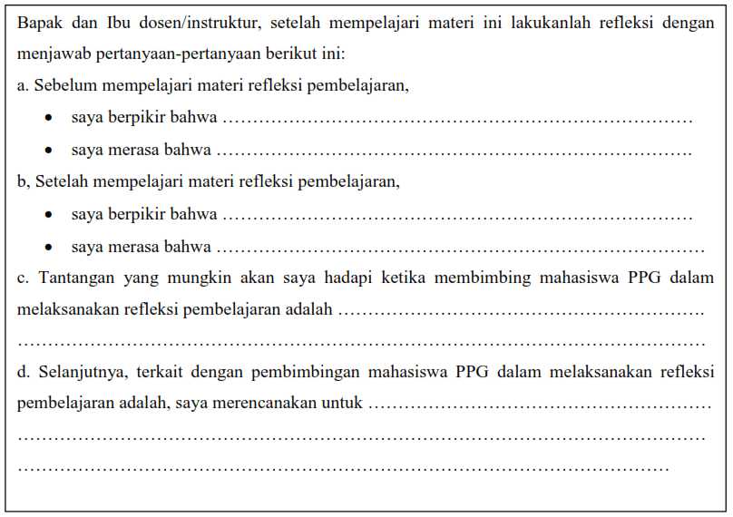 Detail Contoh Refleksi Guru Nomer 53