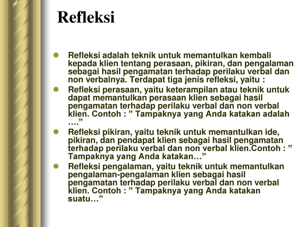 Detail Contoh Refleksi Pengalaman Hidup Nomer 35