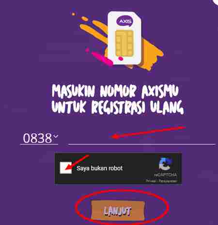 Detail Contoh Registrasi Kartu Axis Nomer 34