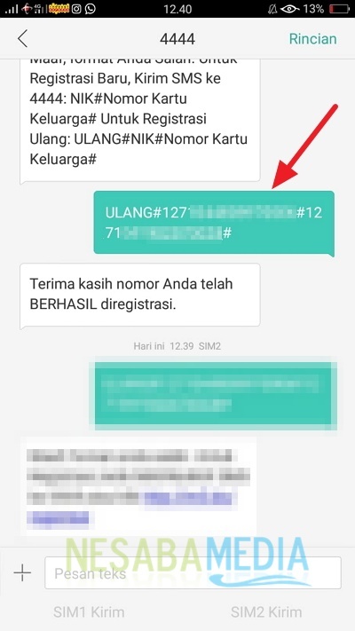 Contoh Registrasi Kartu Im3 - KibrisPDR