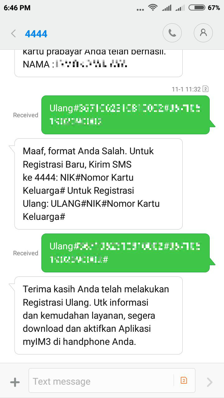 Detail Contoh Registrasi Kartu Im3 Nomer 16