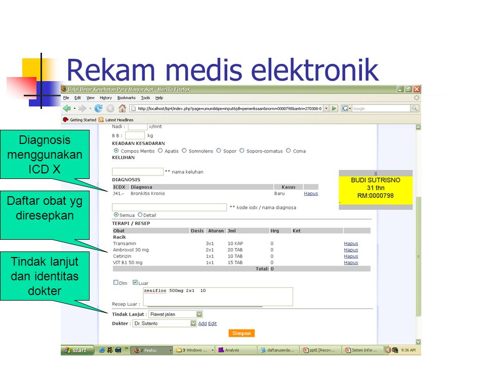 Detail Contoh Rekam Medis Elektronik Nomer 10