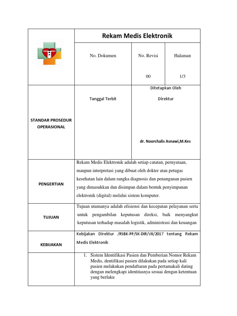 Detail Contoh Rekam Medis Elektronik Nomer 28