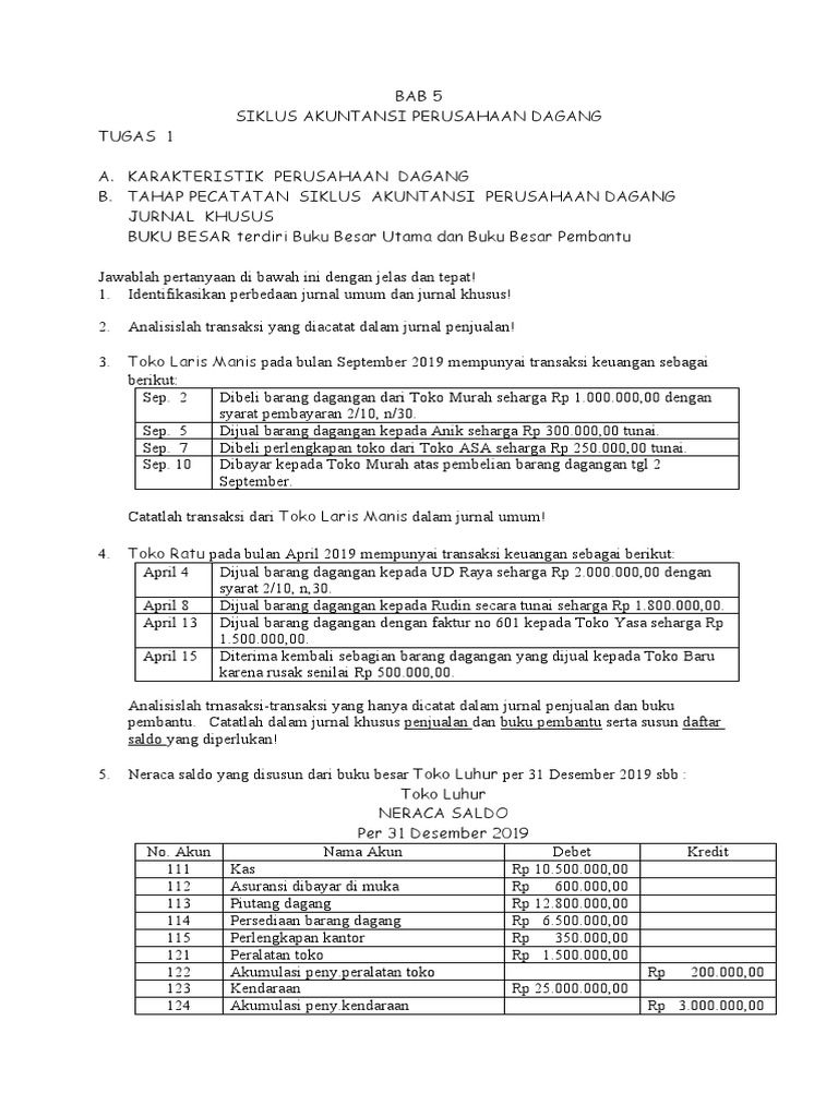 Detail Contoh Rekapitulasi Jurnal Umum Nomer 48