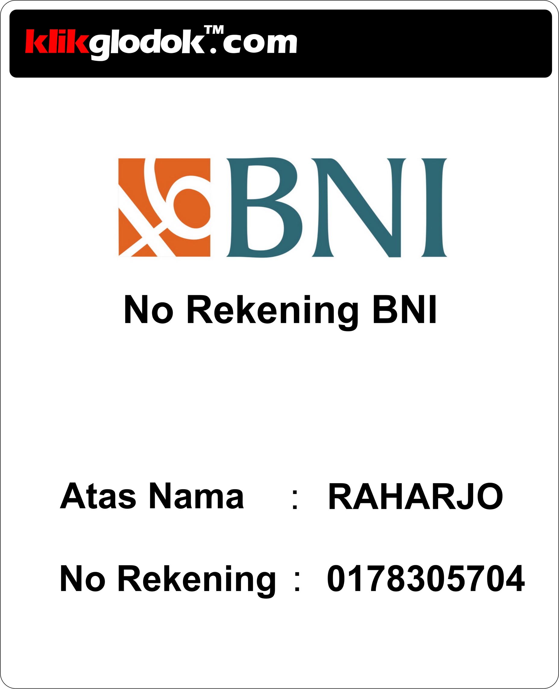 Detail Contoh Rekening Bank Nomer 8
