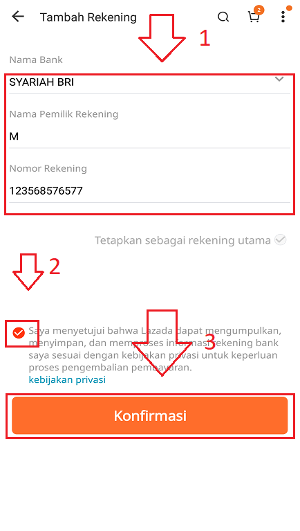 Detail Contoh Rekening Bank Nomer 43