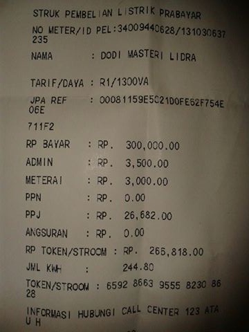 Detail Contoh Rekening Listrik Pulsa Nomer 22