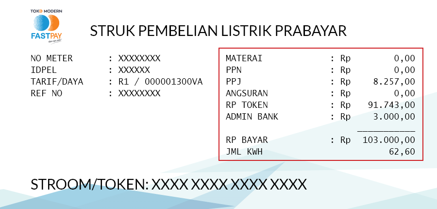 Detail Contoh Rekening Listrik Pulsa Nomer 4