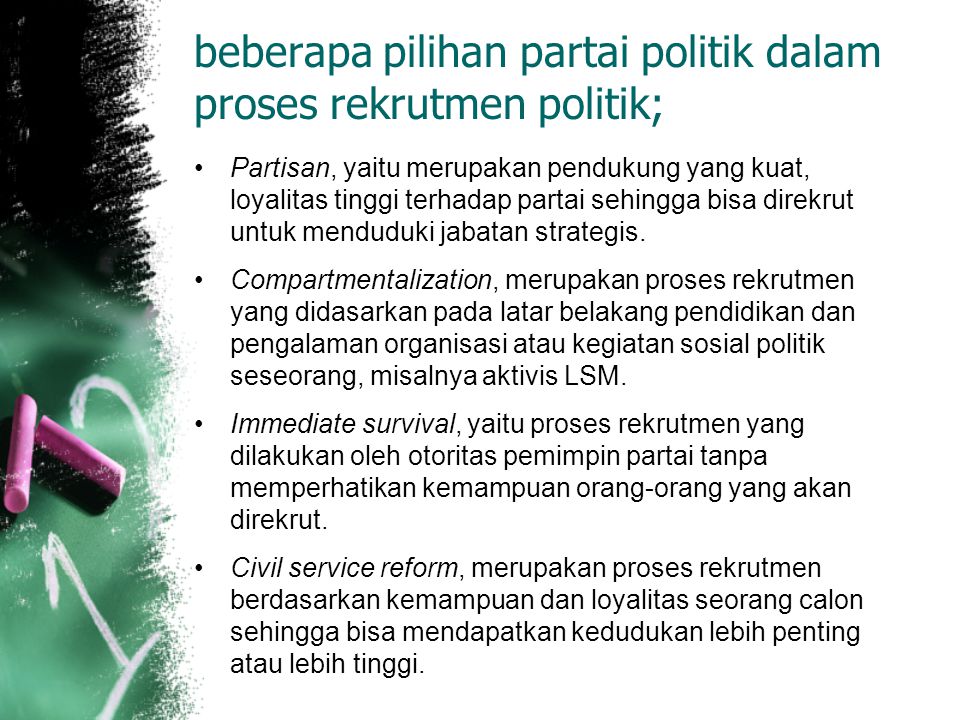 Detail Contoh Rekrutmen Politik Nomer 4