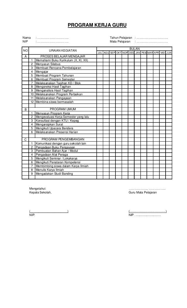 Detail Contoh Rencana Kerja Nomer 34