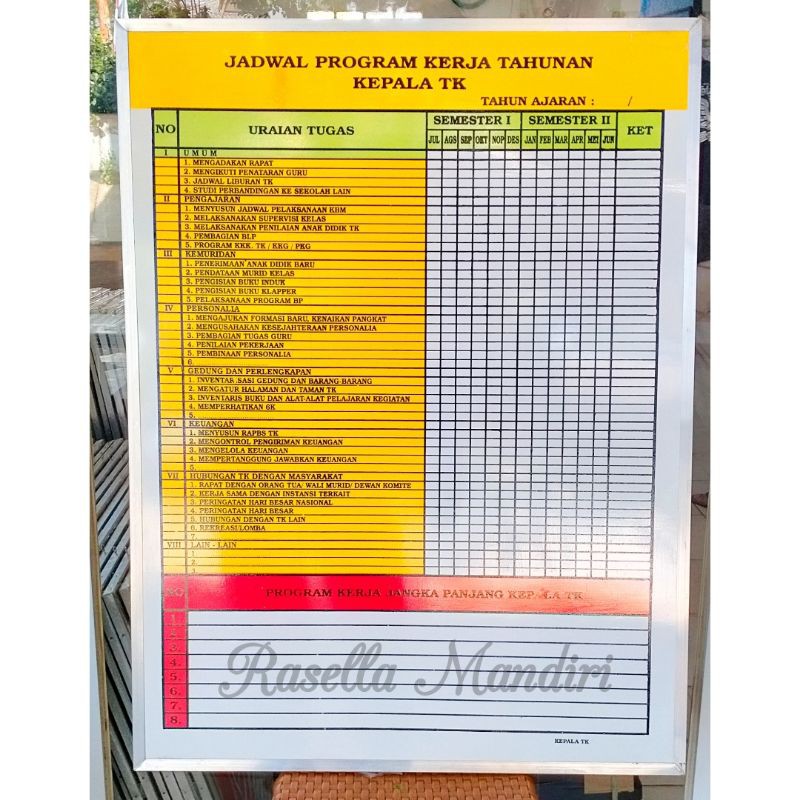 Detail Contoh Rencana Kerja Sekolah Nomer 19