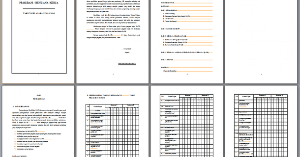 Detail Contoh Rencana Kerja Sekolah Nomer 34