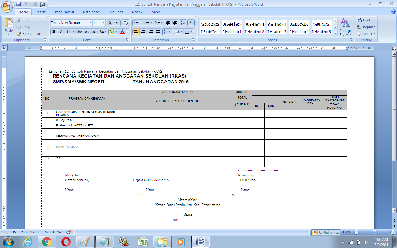 Detail Contoh Rencana Kerja Sekolah Nomer 44