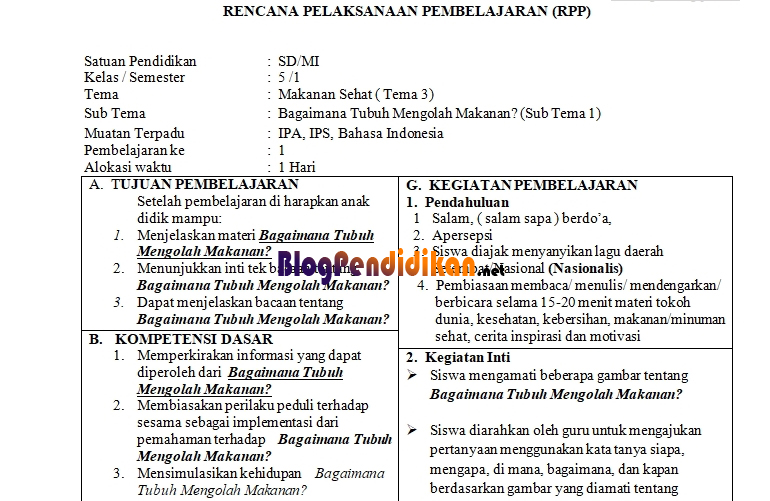 Detail Contoh Rencana Pembelajaran Nomer 46