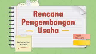 Detail Contoh Rencana Pengembangan Usaha Nomer 6