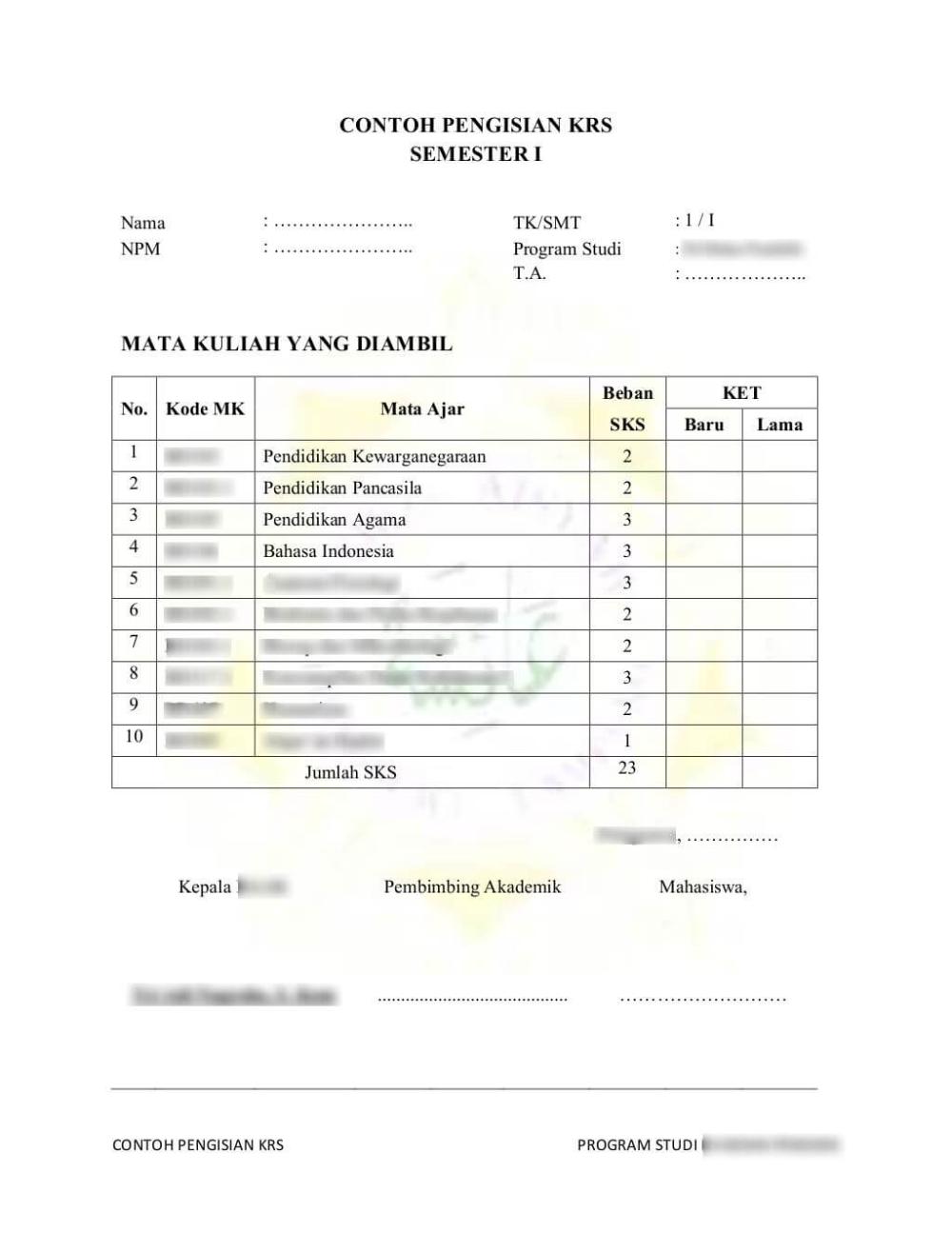 Detail Contoh Rencana Studi Nomer 52