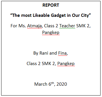 Detail Contoh Report Presentation Nomer 18