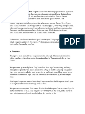 Detail Contoh Report Text Panjang Nomer 12