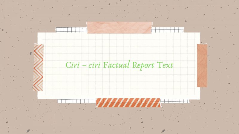 Detail Contoh Report Text Panjang Nomer 23