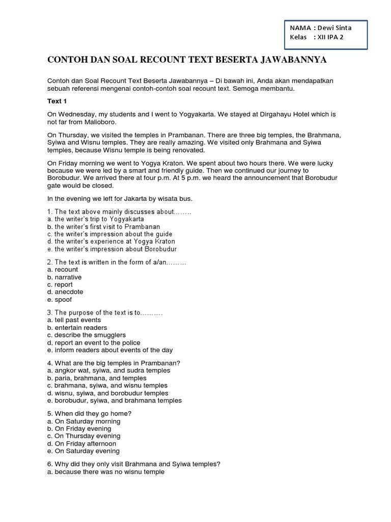 Detail Contoh Report Text Panjang Nomer 4