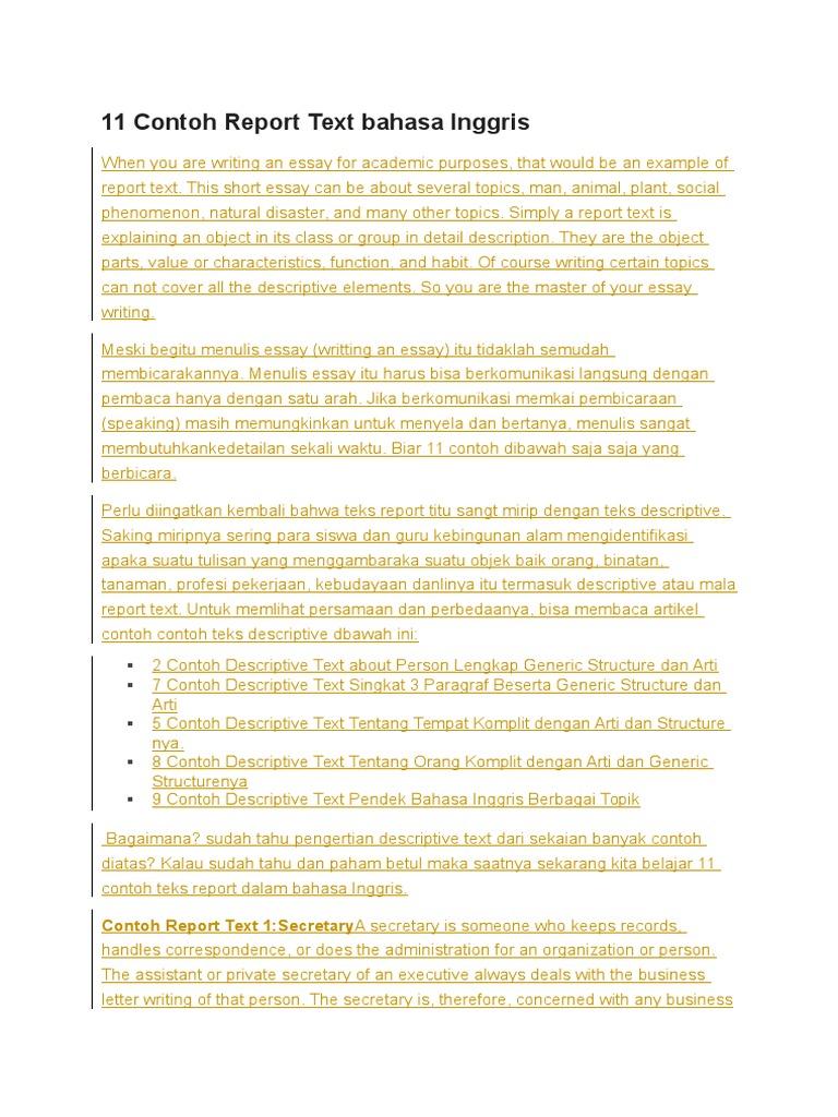 Detail Contoh Report Text Tentang Radio Nomer 6