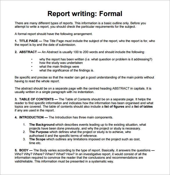 Contoh Report Writing - KibrisPDR