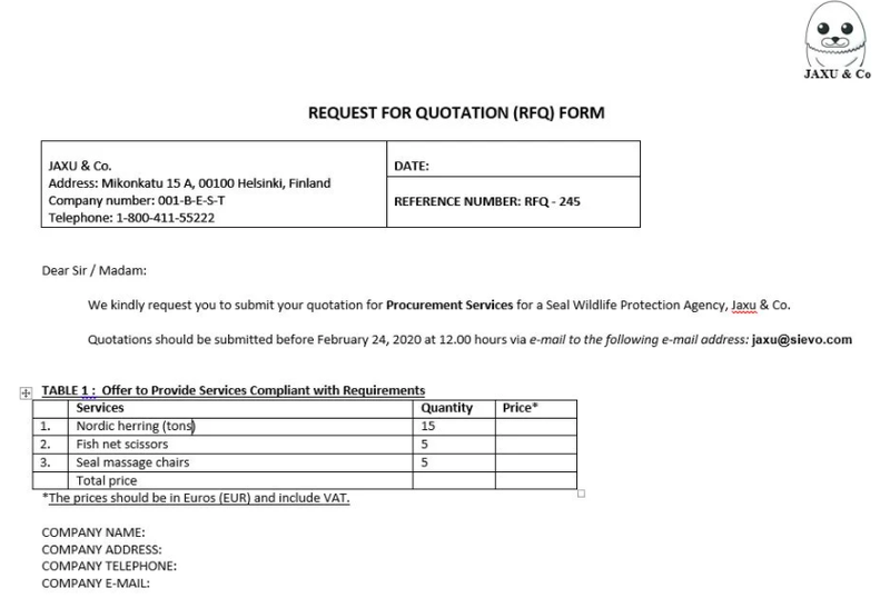 Detail Contoh Request For Quotation Nomer 4