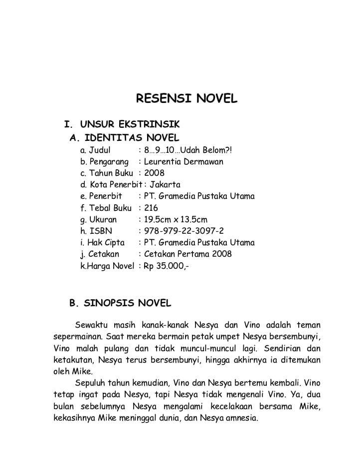 Detail Contoh Resensi Novel Sunda Nomer 7