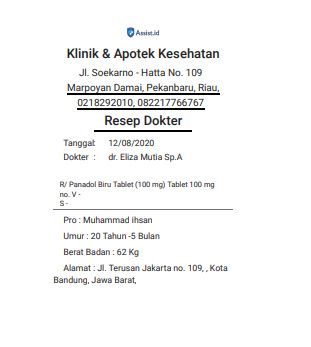 Detail Contoh Resep Dokter Koleksi Nomer 13