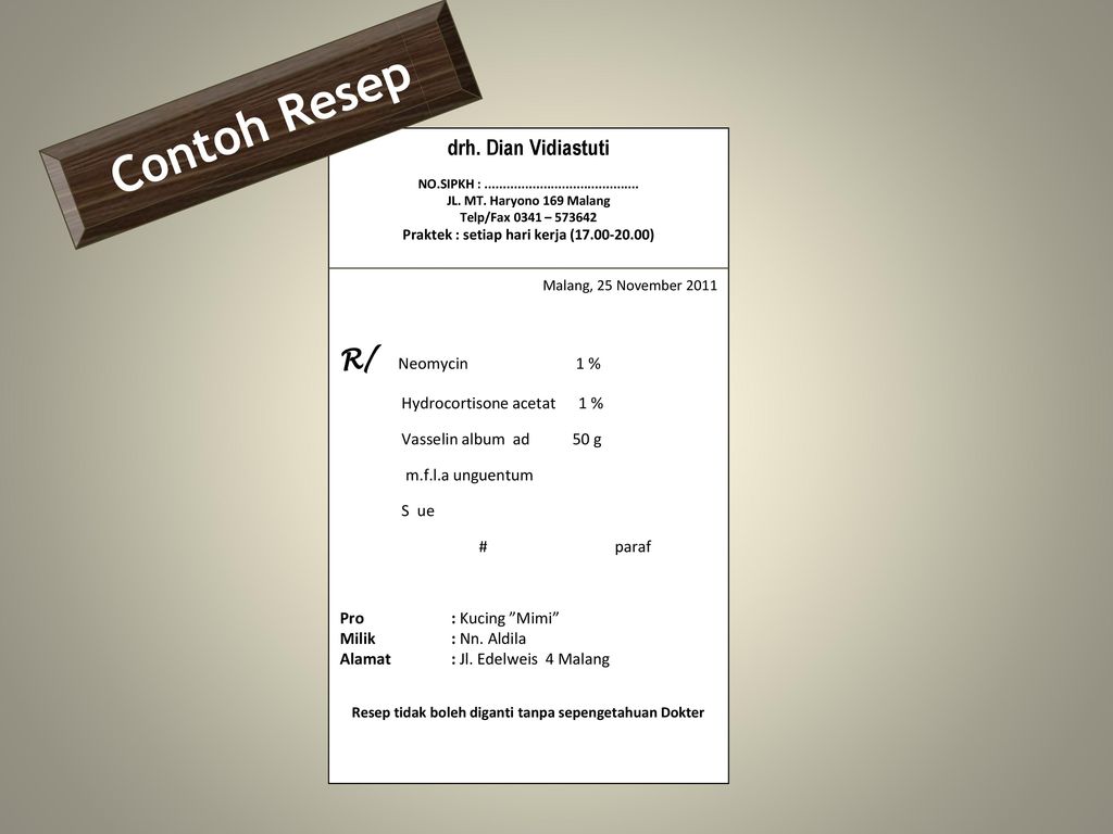 Detail Contoh Resep Dokter Koleksi Nomer 30