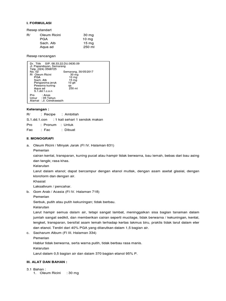 Detail Contoh Resep Emulsi Nomer 7