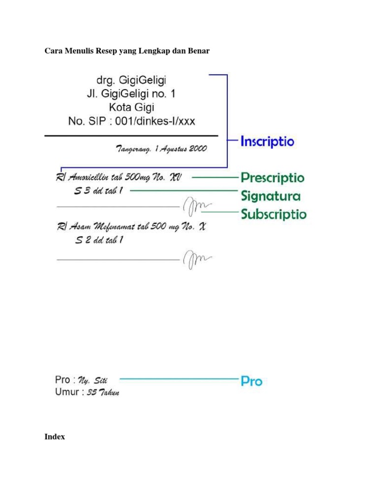 Detail Contoh Resep Obat Nomer 27