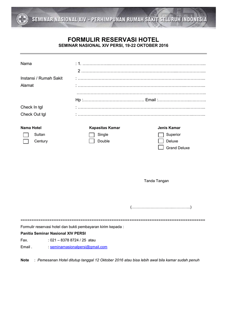 Detail Contoh Reservasi Hotel Nomer 15