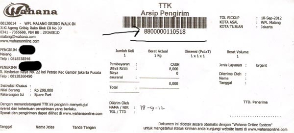 Detail Contoh Resi Pengiriman Barang Nomer 16