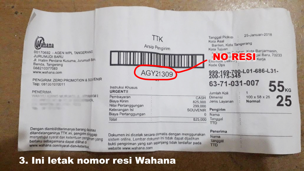 Detail Contoh Resi Pengiriman Barang Nomer 32