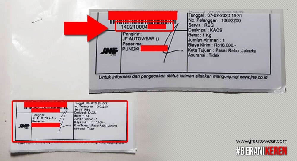 Detail Contoh Resi Pengiriman Barang Nomer 33